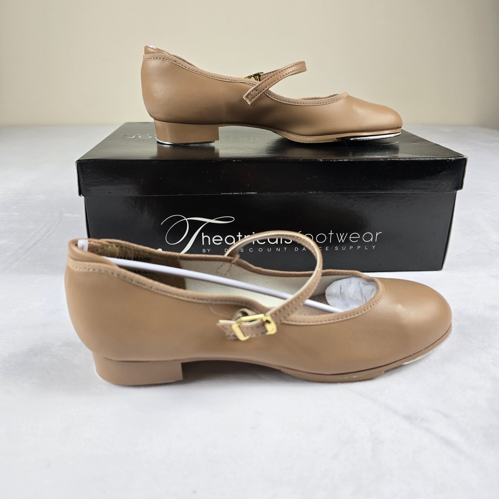 Theatricals Footwear Kids  Leather Tap Shoes Mary Jane Buckle Strap‎ Size 4.5 M